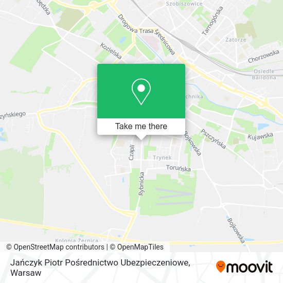 Jańczyk Piotr Pośrednictwo Ubezpieczeniowe map