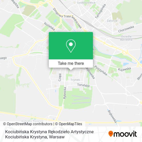 Kociubińska Krystyna Rękodzieło Artystyczne Kociubińska Krystyna map