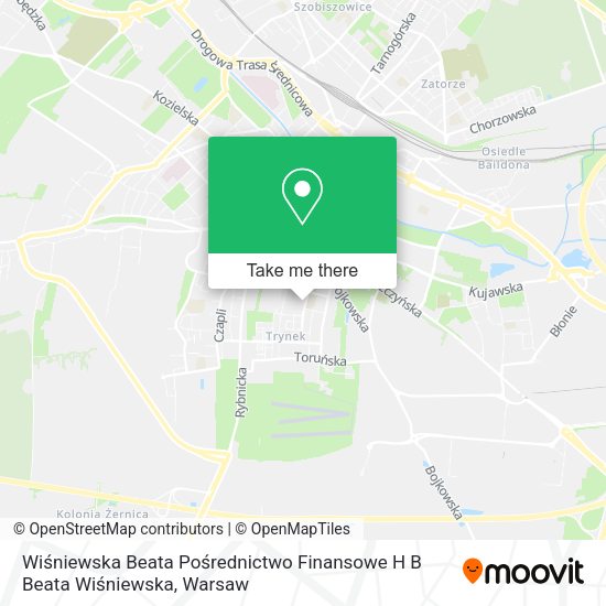 Wiśniewska Beata Pośrednictwo Finansowe H B Beata Wiśniewska map