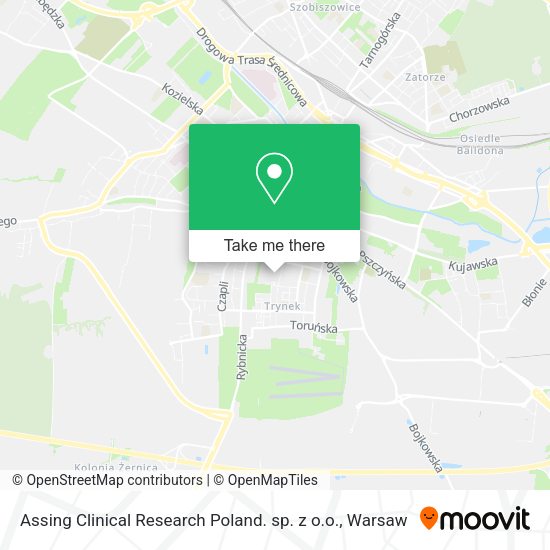 Карта Assing Clinical Research Poland. sp. z o.o.