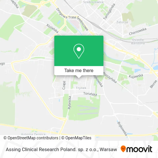 Карта Assing Clinical Research Poland. sp. z o.o.