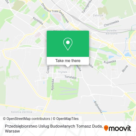 Przedsiębiorstwo Usług Budowlanych Tomasz Duda map