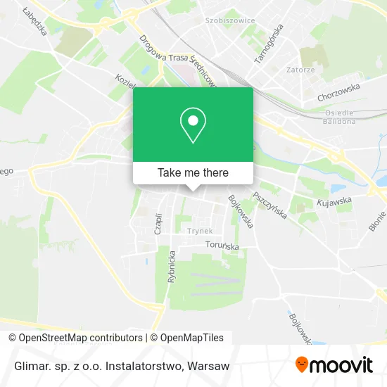 Карта Glimar. sp. z o.o. Instalatorstwo