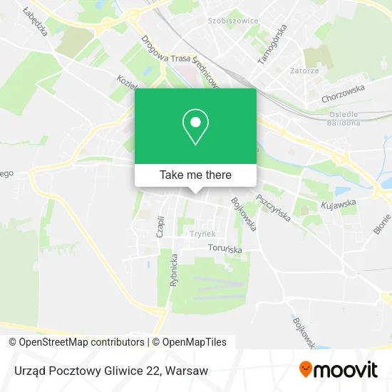Карта Urząd Pocztowy Gliwice 22