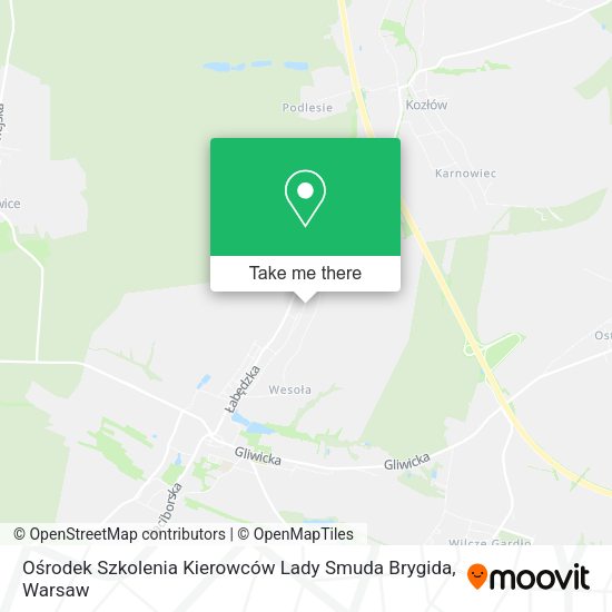 Ośrodek Szkolenia Kierowców Lady Smuda Brygida map