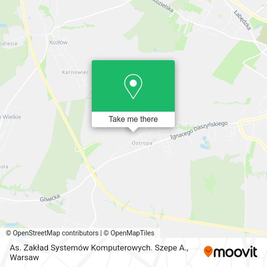 As. Zakład Systemów Komputerowych. Szepe A. map