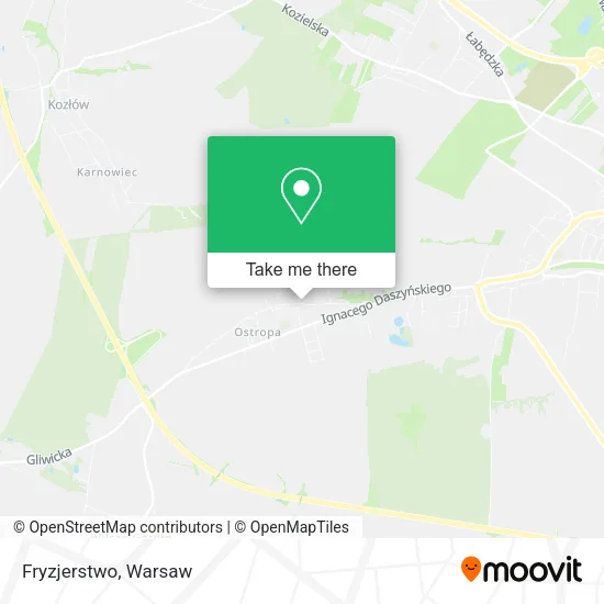Карта Fryzjerstwo