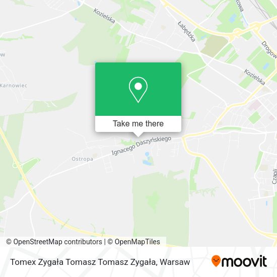 Карта Tomex Zygała Tomasz Tomasz Zygała