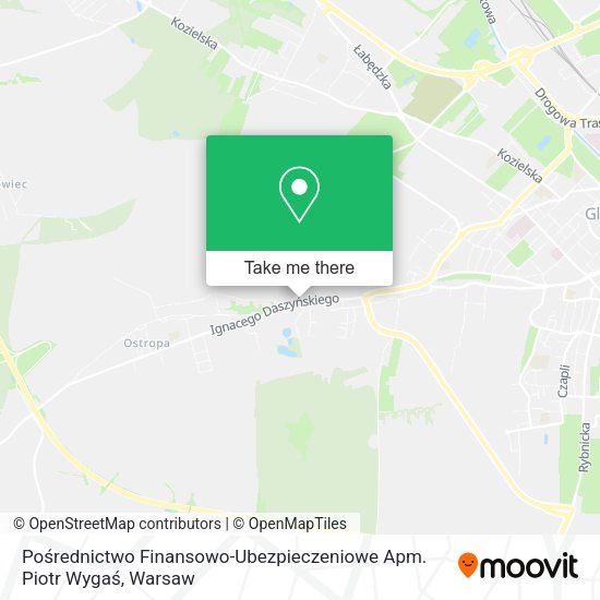 Pośrednictwo Finansowo-Ubezpieczeniowe Apm. Piotr Wygaś map