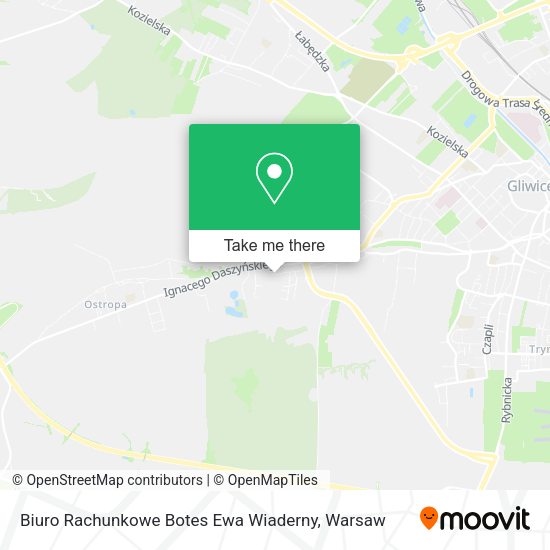 Biuro Rachunkowe Botes Ewa Wiaderny map