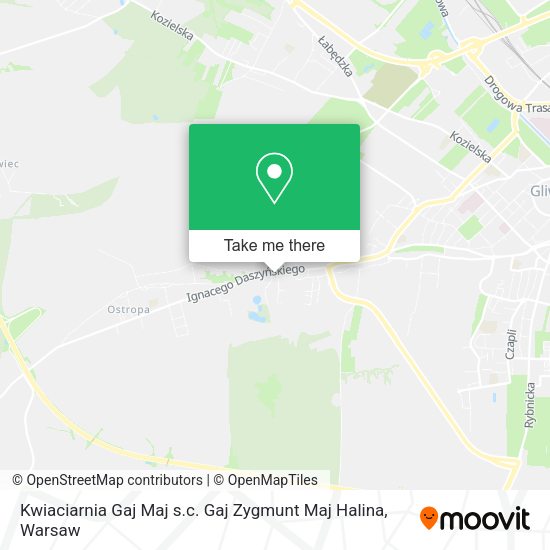 Kwiaciarnia Gaj Maj s.c. Gaj Zygmunt Maj Halina map