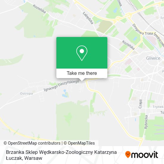 Brzanka Sklep Wędkarsko-Zoologiczny Katarzyna Łuczak map