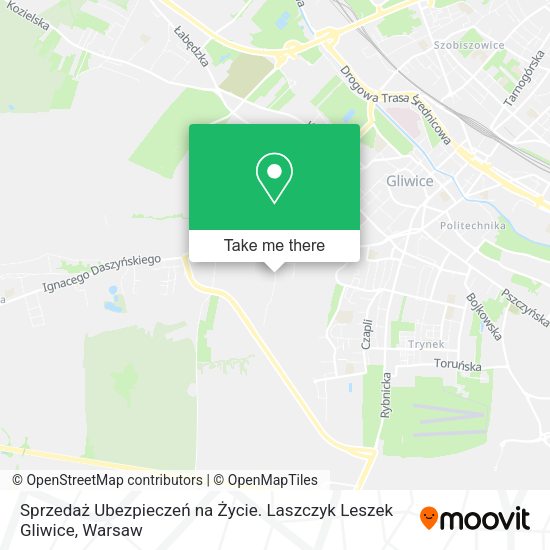 Sprzedaż Ubezpieczeń na Życie. Laszczyk Leszek Gliwice map