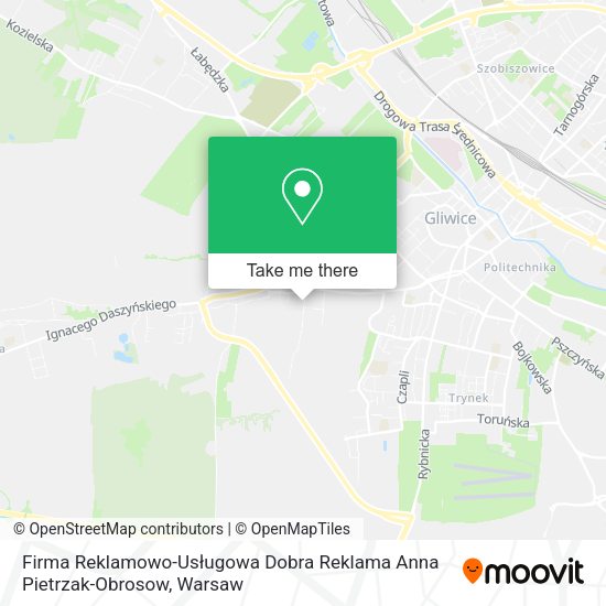 Firma Reklamowo-Usługowa Dobra Reklama Anna Pietrzak-Obrosow map