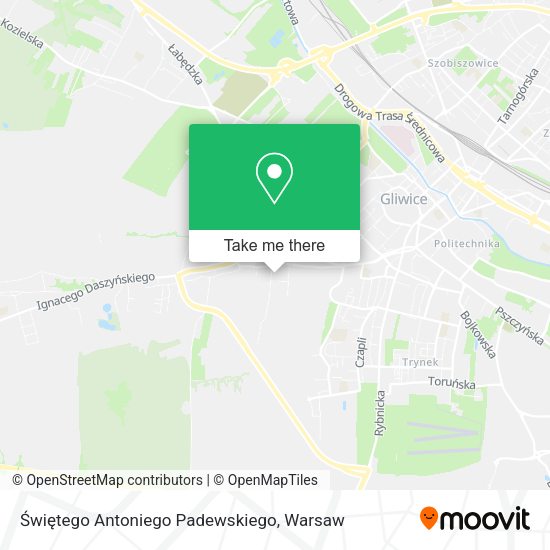 Świętego Antoniego Padewskiego map