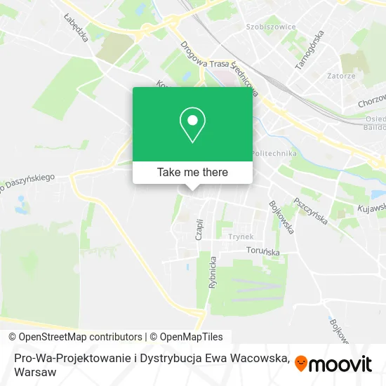 Карта Pro-Wa-Projektowanie i Dystrybucja Ewa Wacowska