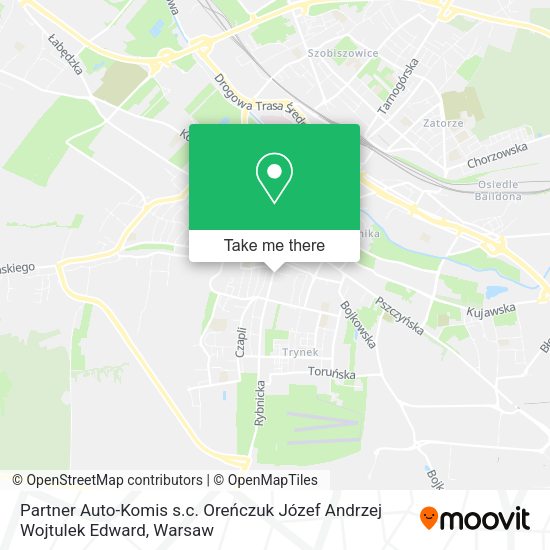 Partner Auto-Komis s.c. Oreńczuk Józef Andrzej Wojtulek Edward map