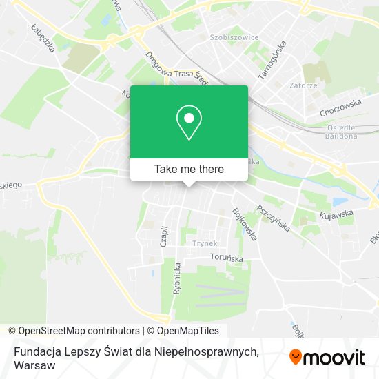 Fundacja Lepszy Świat dla Niepełnosprawnych map