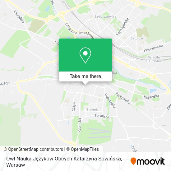 Owl Nauka Języków Obcych Katarzyna Sowińska map