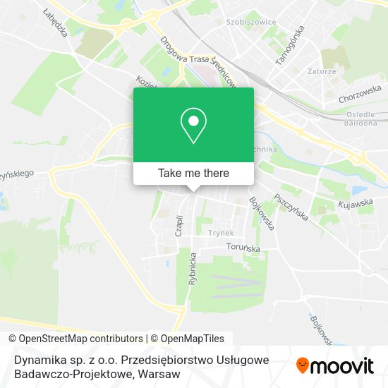 Dynamika sp. z o.o. Przedsiębiorstwo Usługowe Badawczo-Projektowe map