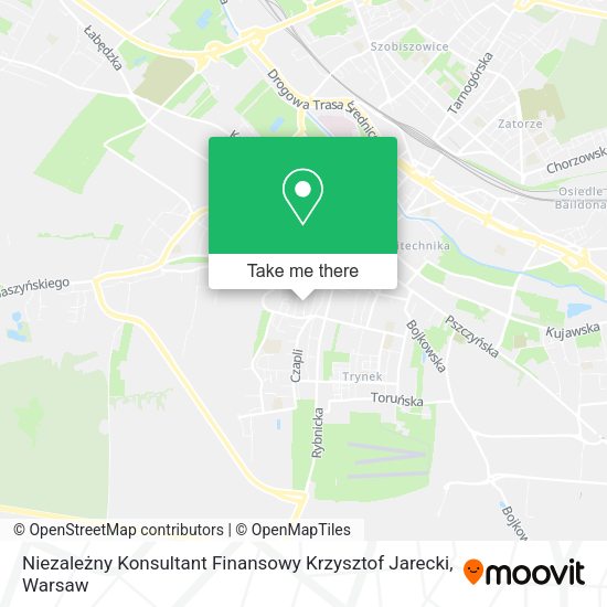 Niezależny Konsultant Finansowy Krzysztof Jarecki map