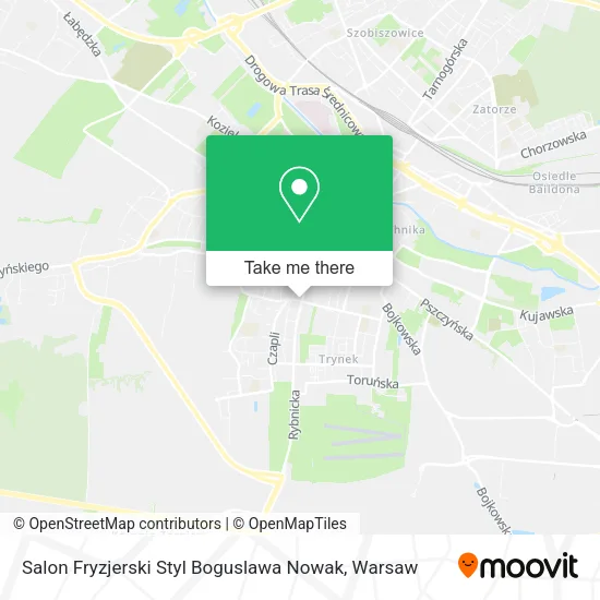 Карта Salon Fryzjerski Styl Boguslawa Nowak