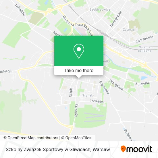 Szkolny Związek Sportowy w Gliwicach map