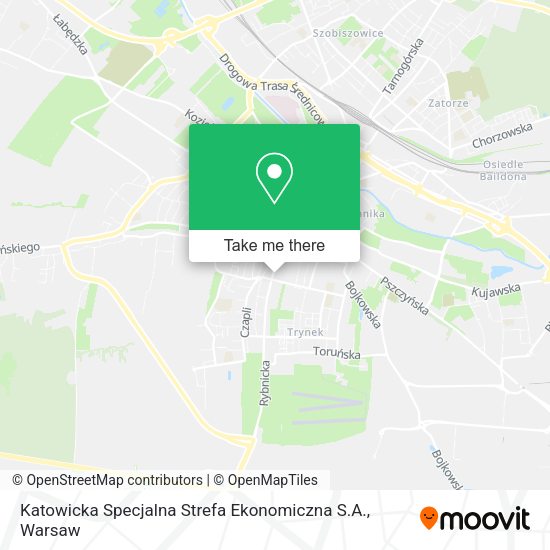 Katowicka Specjalna Strefa Ekonomiczna S.A. map