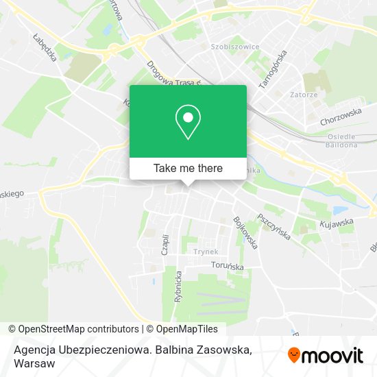 Agencja Ubezpieczeniowa. Balbina Zasowska map