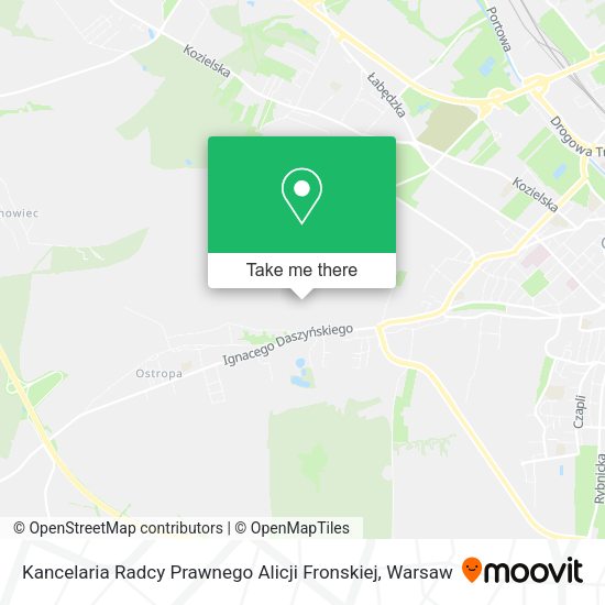 Kancelaria Radcy Prawnego Alicji Fronskiej map