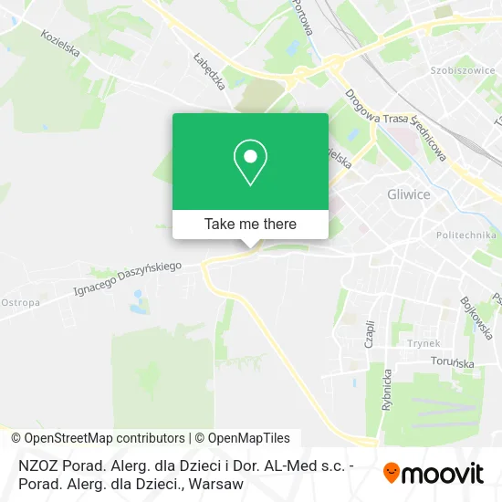NZOZ Porad. Alerg. dla Dzieci i Dor. AL-Med s.c. - Porad. Alerg. dla Dzieci. map