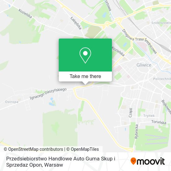 Przedsiebiorstwo Handlowe Auto Guma Skup i Sprzedaz Opon map