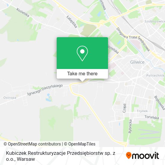 Kubiczek Restrukturyzacje Przedsiębiorstw sp. z o.o. map