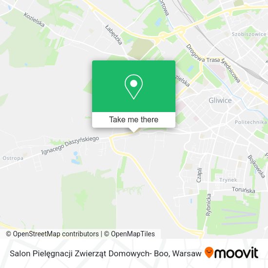 Salon Pielęgnacji Zwierząt Domowych- Boo map