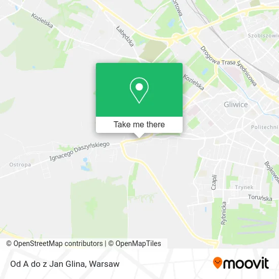 Карта Od A do z Jan Glina