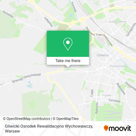 Карта Gliwicki Osrodek Rewalidacyjno Wychowawczy