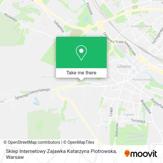 Sklep Internetowy Zajawka Katarzyna Piotrowska map