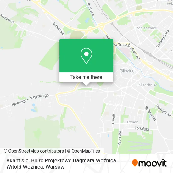 Akant s.c. Biuro Projektowe Dagmara Woźnica Witold Woźnica map