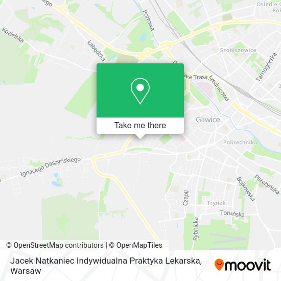 Jacek Natkaniec Indywidualna Praktyka Lekarska map