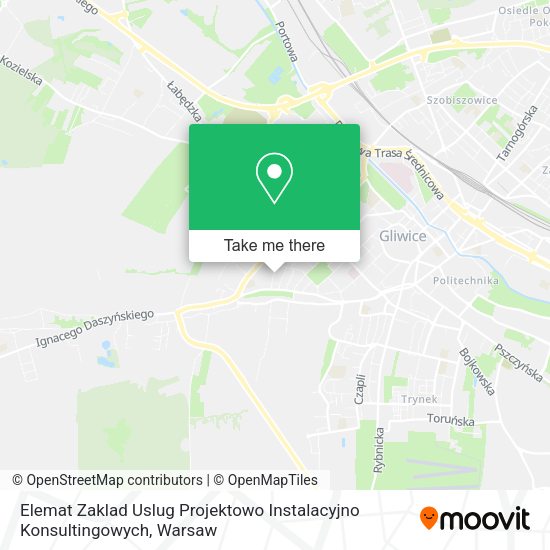 Карта Elemat Zaklad Uslug Projektowo Instalacyjno Konsultingowych