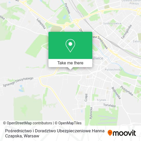 Pośrednictwo i Doradztwo Ubezpieczeniowe Hanna Czapska map