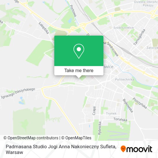 Padmasana Studio Jogi Anna Nakonieczny Sufleta map