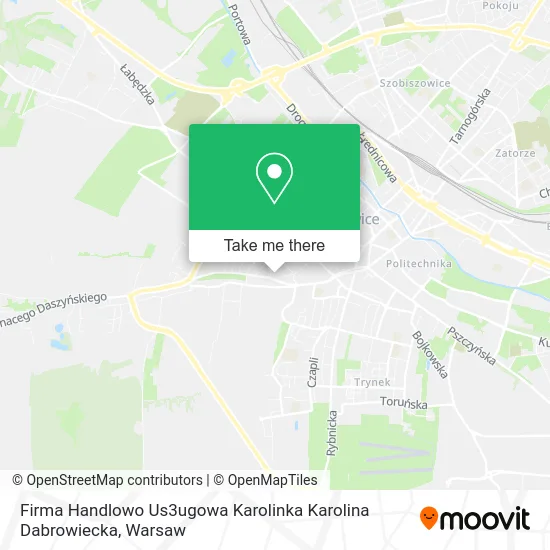 Карта Firma Handlowo Us3ugowa Karolinka Karolina Dabrowiecka