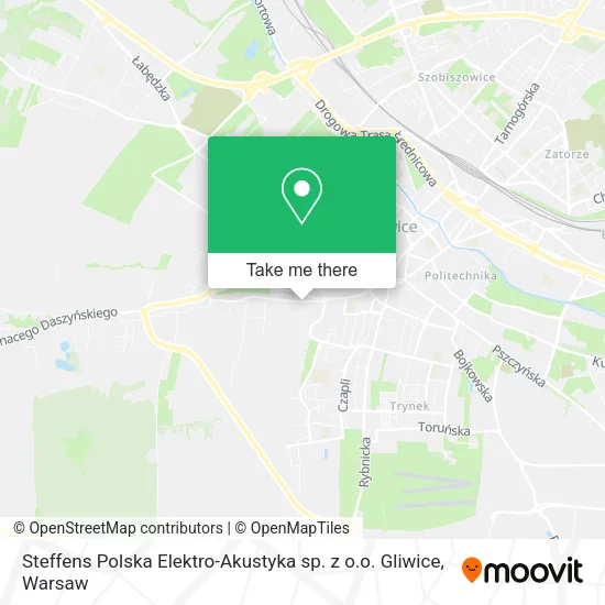 Карта Steffens Polska Elektro-Akustyka sp. z o.o. Gliwice