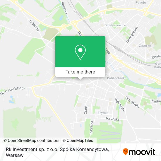 Rk Investment sp. z o.o. Spółka Komandytowa map