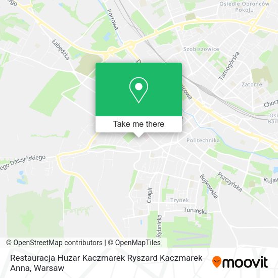 Restauracja Huzar Kaczmarek Ryszard Kaczmarek Anna map