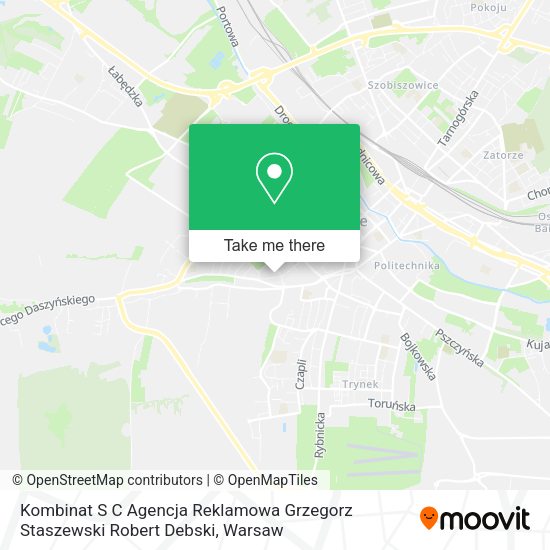 Kombinat S C Agencja Reklamowa Grzegorz Staszewski Robert Debski map