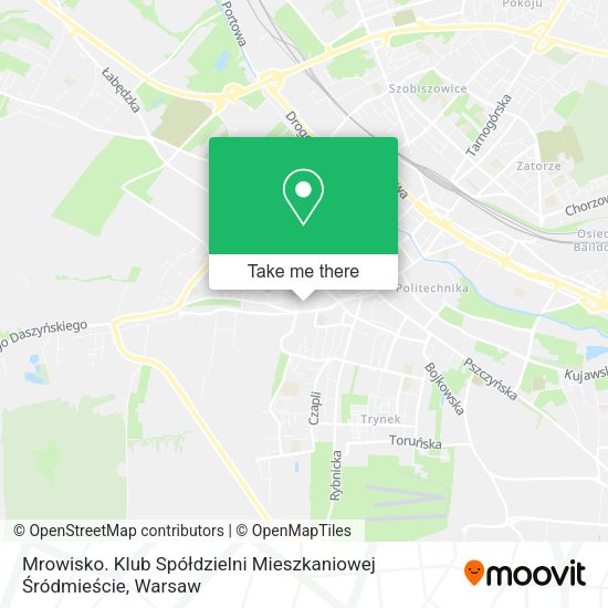 Mrowisko. Klub Spółdzielni Mieszkaniowej Śródmieście map