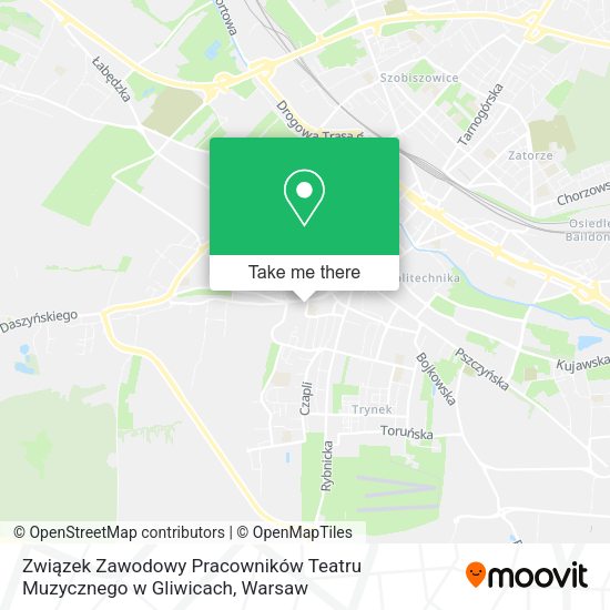 Związek Zawodowy Pracowników Teatru Muzycznego w Gliwicach map