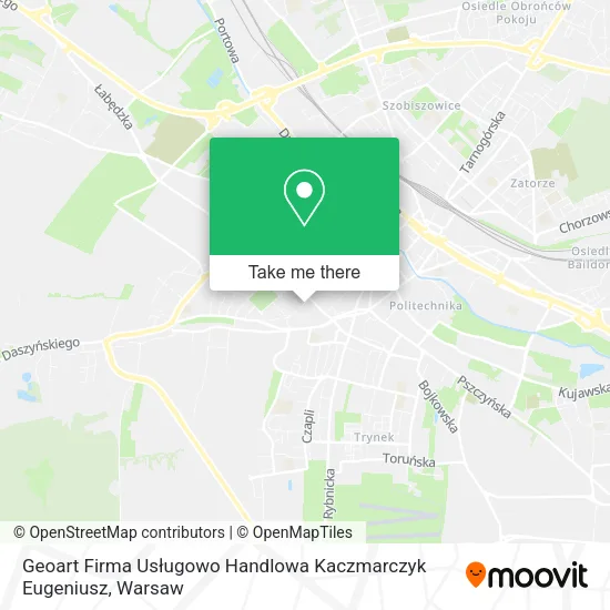 Карта Geoart Firma Usługowo Handlowa Kaczmarczyk Eugeniusz